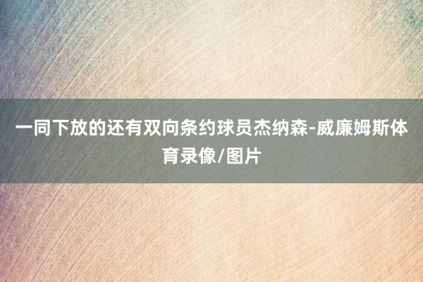一同下放的还有双向条约球员杰纳森-威廉姆斯体育录像/图片