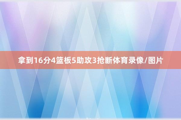 拿到16分4篮板5助攻3抢断体育录像/图片