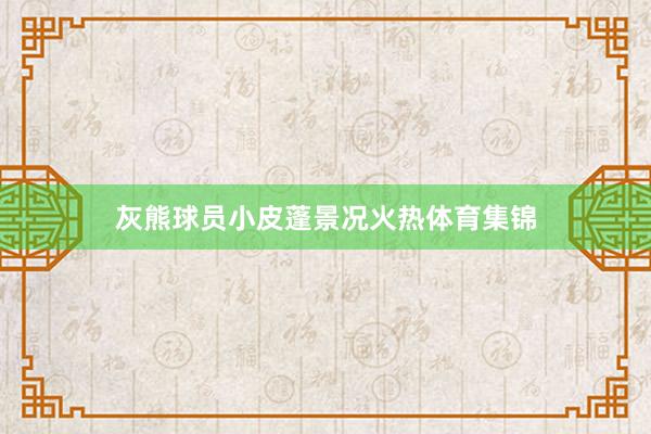 灰熊球员小皮蓬景况火热体育集锦