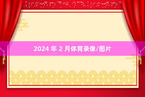 2024 年 2 月体育录像/图片