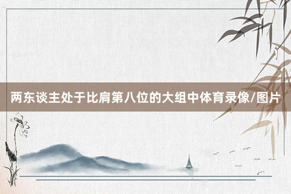 两东谈主处于比肩第八位的大组中体育录像/图片