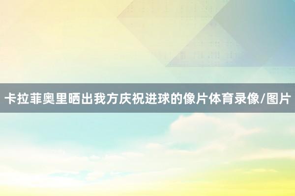 卡拉菲奥里晒出我方庆祝进球的像片体育录像/图片
