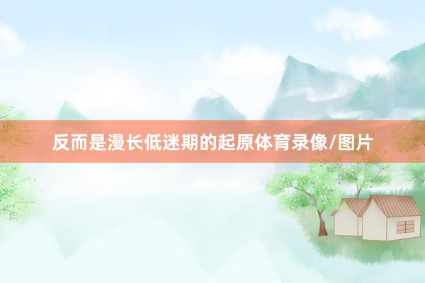 反而是漫长低迷期的起原体育录像/图片