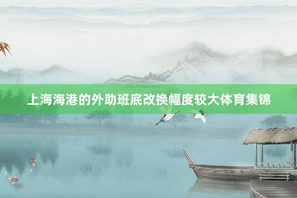 上海海港的外助班底改换幅度较大体育集锦