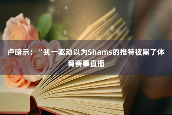 卢暗示：“我一驱动以为Shams的推特被黑了体育赛事直播