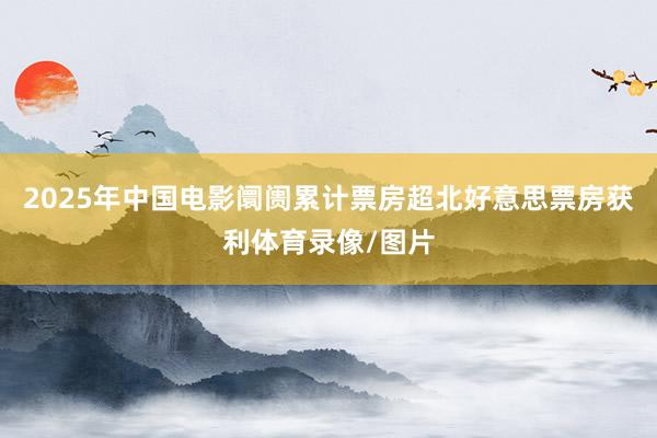 2025年中国电影阛阓累计票房超北好意思票房获利体育录像/图片