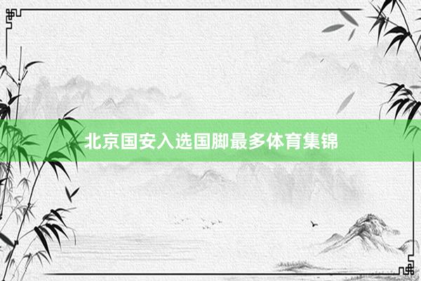 北京国安入选国脚最多体育集锦