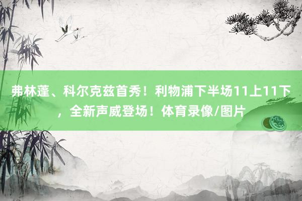 弗林蓬、科尔克兹首秀！利物浦下半场11上11下，全新声威登场！体育录像/图片