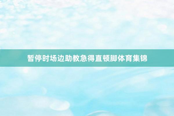 暂停时场边助教急得直顿脚体育集锦
