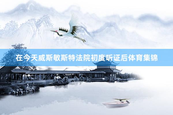 在今天威斯敏斯特法院初度听证后体育集锦