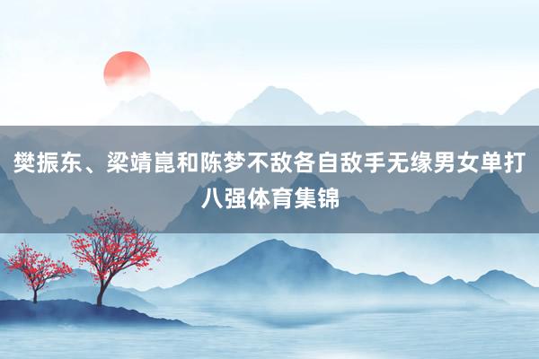 樊振东、梁靖崑和陈梦不敌各自敌手无缘男女单打八强体育集锦