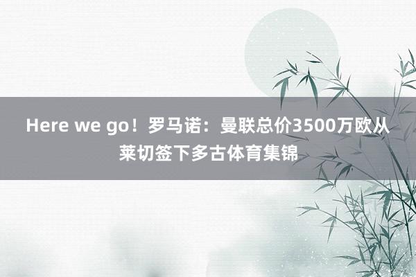Here we go！罗马诺：曼联总价3500万欧从莱切签下多古体育集锦