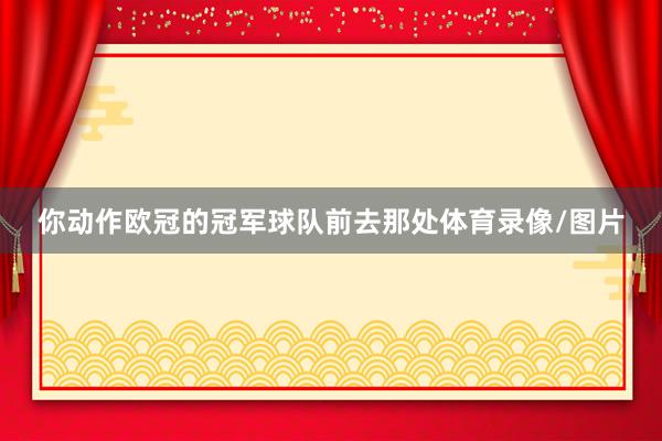 你动作欧冠的冠军球队前去那处体育录像/图片
