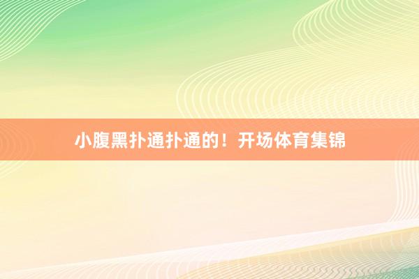 小腹黑扑通扑通的！开场体育集锦
