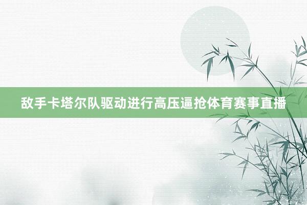 敌手卡塔尔队驱动进行高压逼抢体育赛事直播
