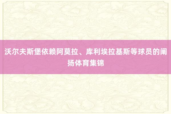 沃尔夫斯堡依赖阿莫拉、库利埃拉基斯等球员的阐扬体育集锦