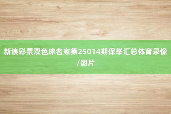 新浪彩票双色球名家第25014期保举汇总体育录像/图片