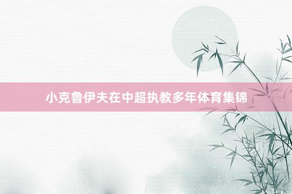 小克鲁伊夫在中超执教多年体育集锦