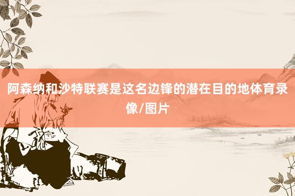 阿森纳和沙特联赛是这名边锋的潜在目的地体育录像/图片