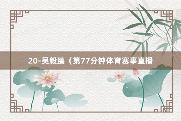 20-吴毅臻（第77分钟体育赛事直播