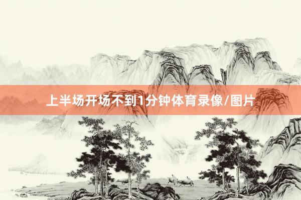 上半场开场不到1分钟体育录像/图片