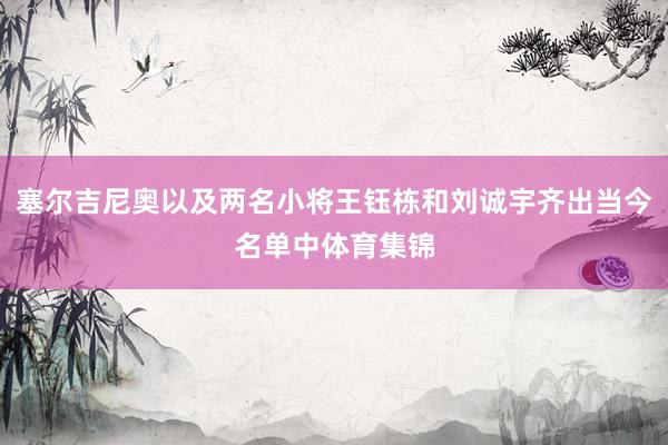 塞尔吉尼奥以及两名小将王钰栋和刘诚宇齐出当今名单中体育集锦