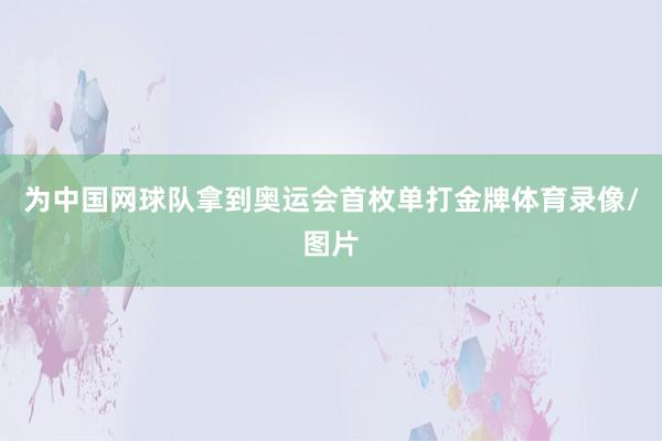 为中国网球队拿到奥运会首枚单打金牌体育录像/图片