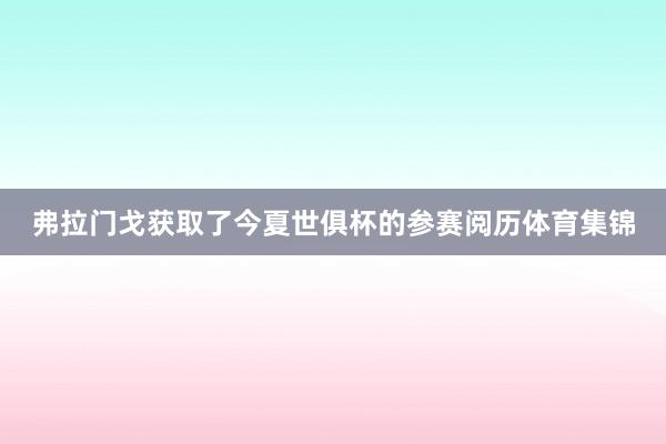 弗拉门戈获取了今夏世俱杯的参赛阅历体育集锦