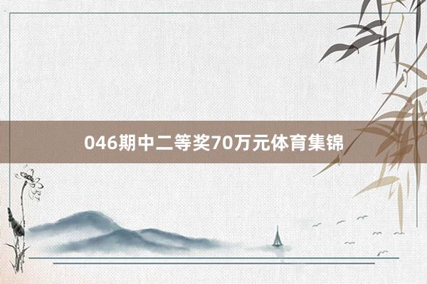046期中二等奖70万元体育集锦