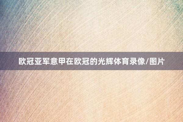 欧冠亚军意甲在欧冠的光辉体育录像/图片