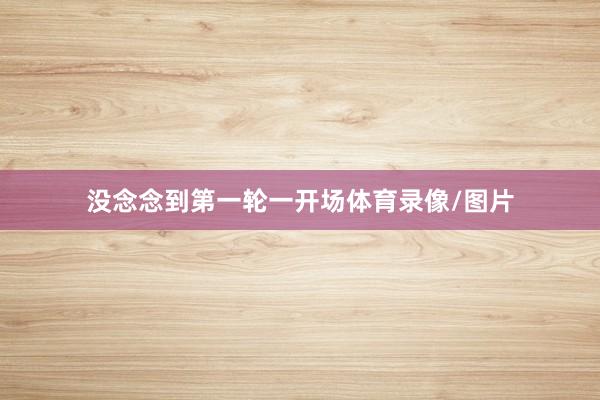 没念念到第一轮一开场体育录像/图片