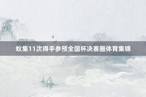蚁集11次得手参预全国杯决赛圈体育集锦