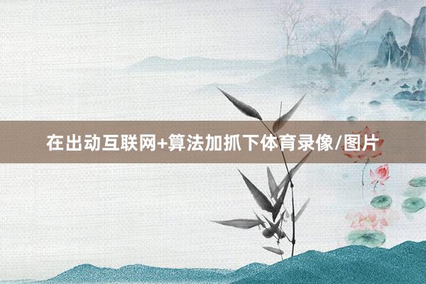 在出动互联网+算法加抓下体育录像/图片