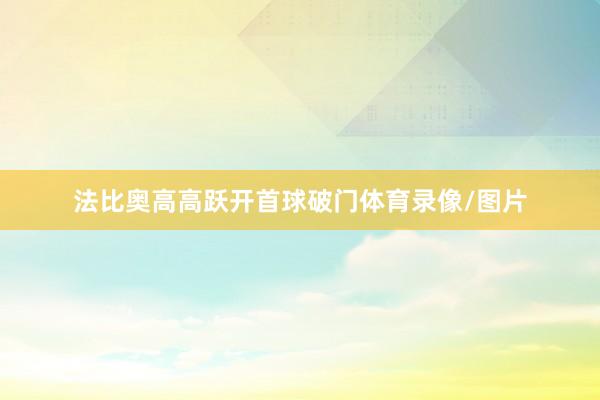 法比奥高高跃开首球破门体育录像/图片