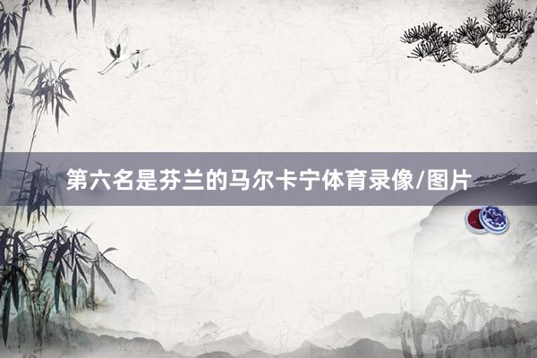 第六名是芬兰的马尔卡宁体育录像/图片