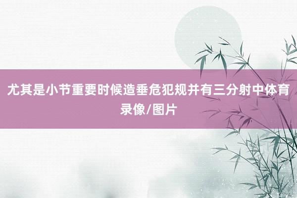 尤其是小节重要时候造垂危犯规并有三分射中体育录像/图片