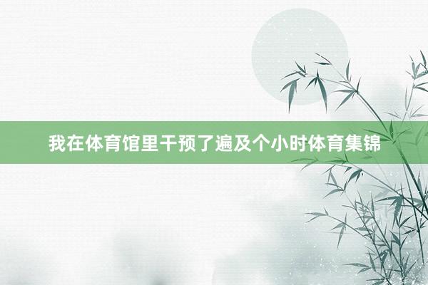 我在体育馆里干预了遍及个小时体育集锦