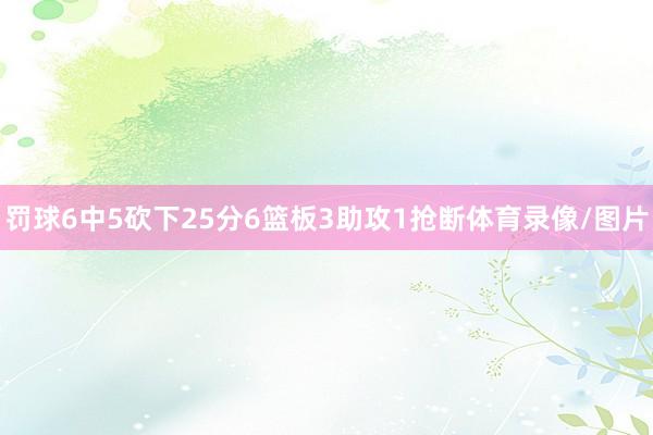 罚球6中5砍下25分6篮板3助攻1抢断体育录像/图片
