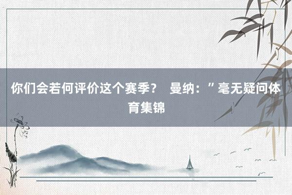 你们会若何评价这个赛季？  曼纳：”毫无疑问体育集锦