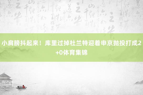 小肩膀抖起来！库里过掉杜兰特迎着申京抛投打成2+0体育集锦